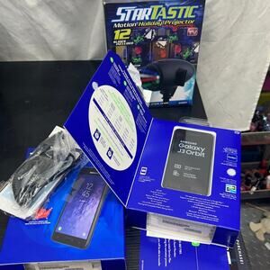Brand new phones and light projector lot